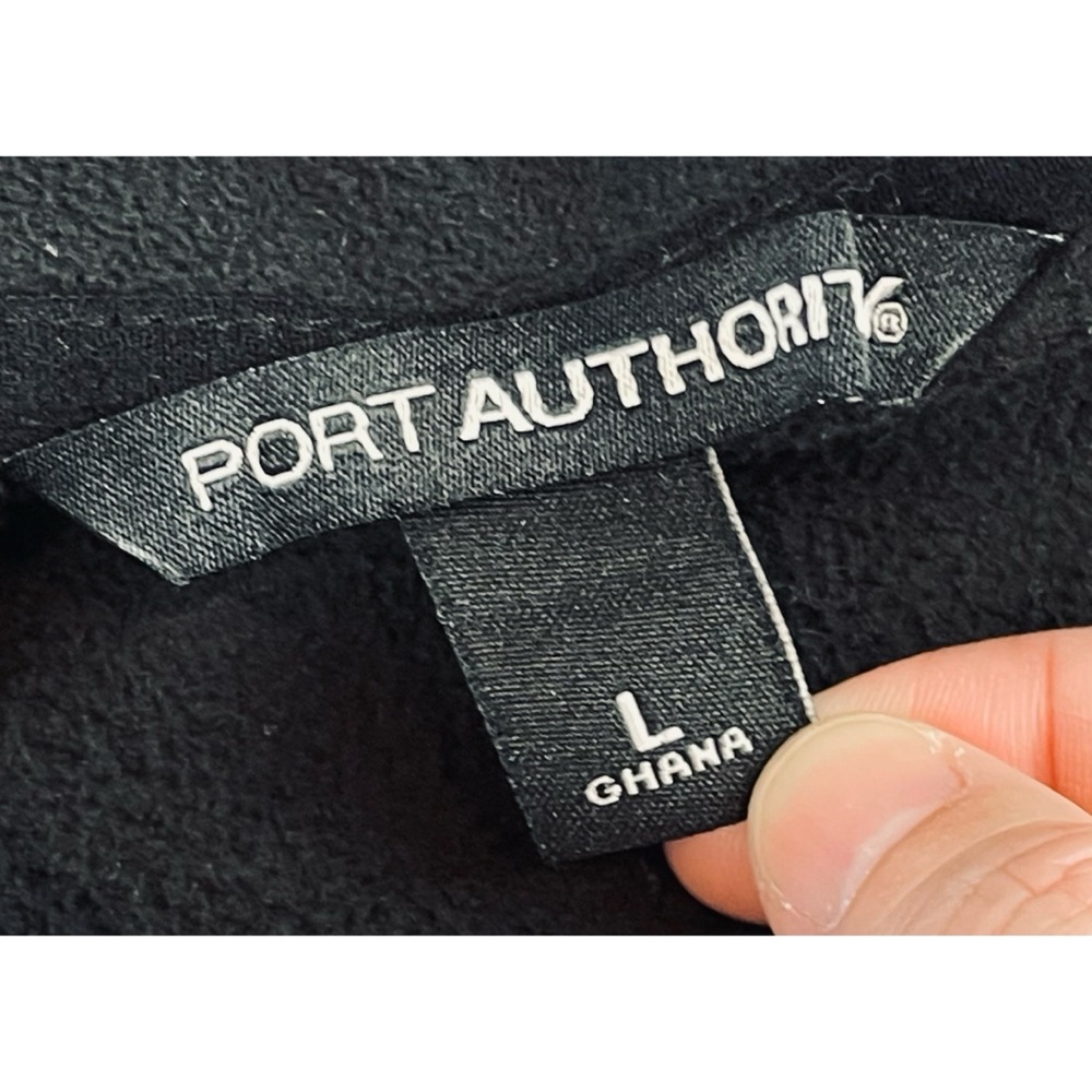 PORT AUTHORITY • Black/Green Berkeley Bowl Marketplace Full-Zip Fleece Jacket, L - Picture 14 of 16
